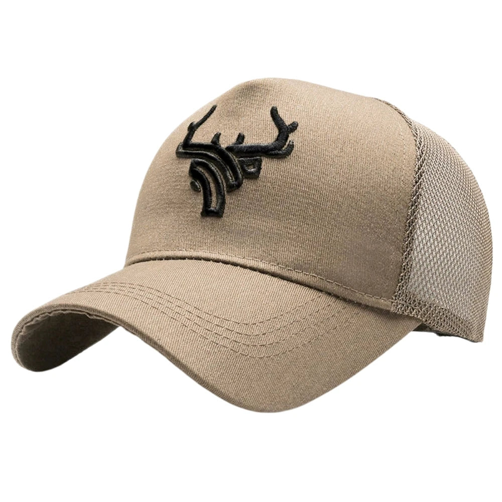 Antler Embroidery Baseball Cap