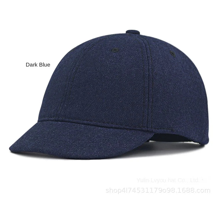 Large Size Wool Short Brim Hat