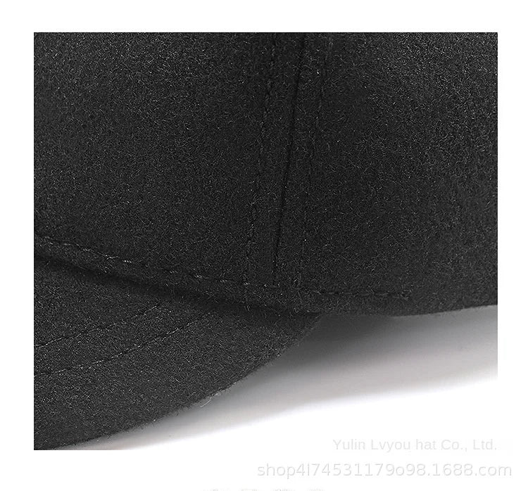 Large Size Wool Short Brim Hat