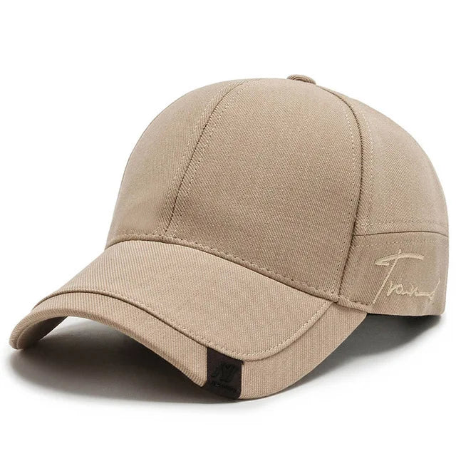 Men Solid Cotton Baseball Cap