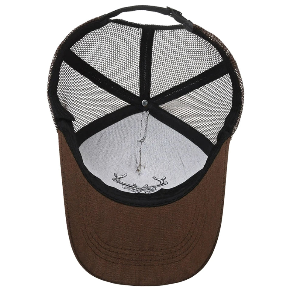 Antler Embroidery Baseball Cap