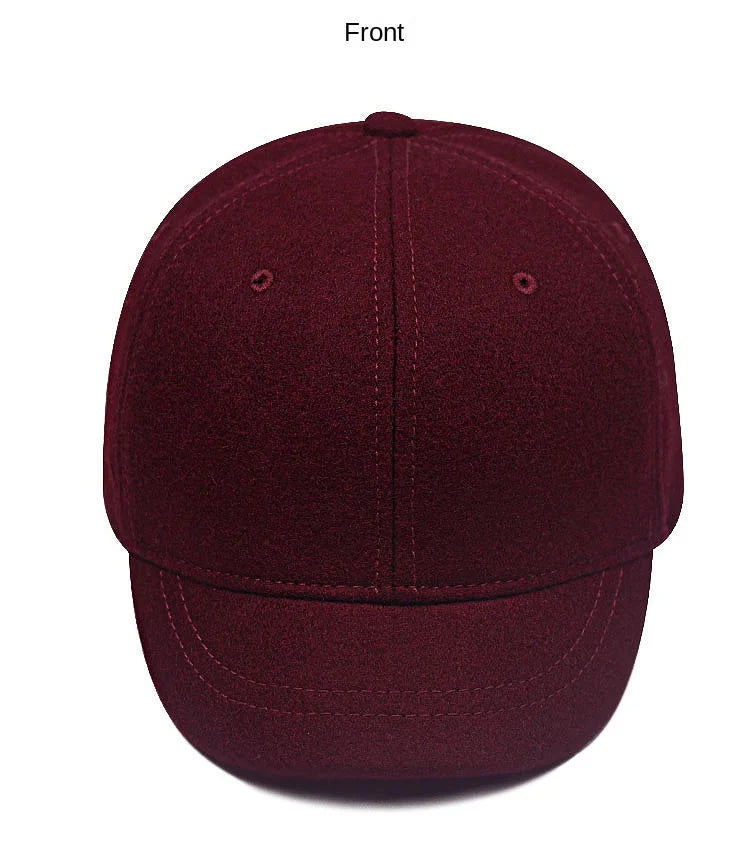 Large Size Wool Short Brim Hat