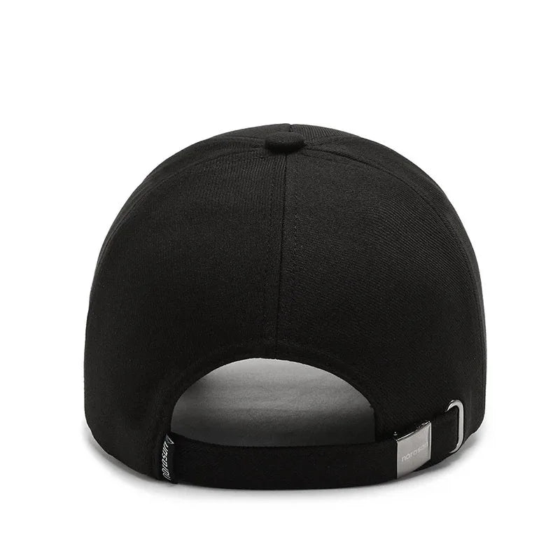 Men Solid Cotton Baseball Cap
