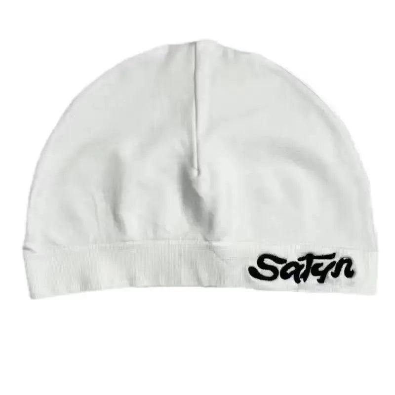 Letter Embroidered Knit Beanie