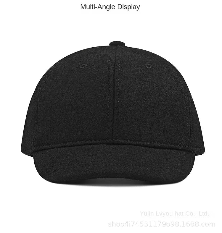 Large Size Wool Short Brim Hat