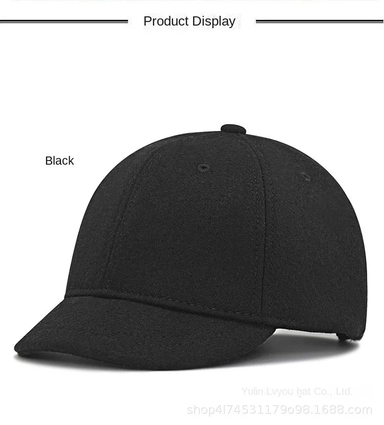 Large Size Wool Short Brim Hat