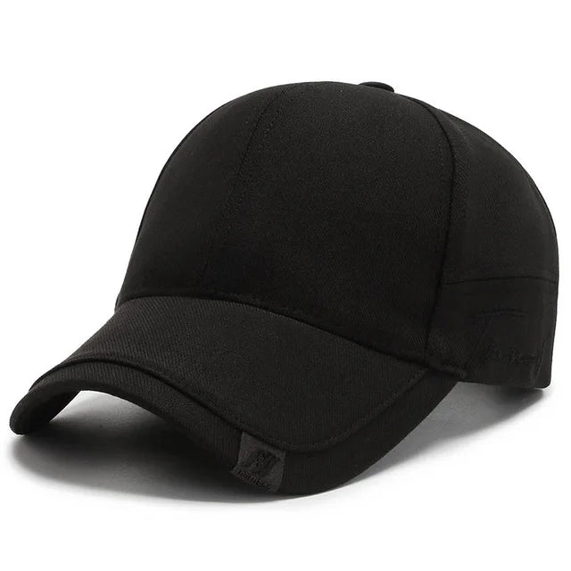Men Solid Cotton Baseball Cap