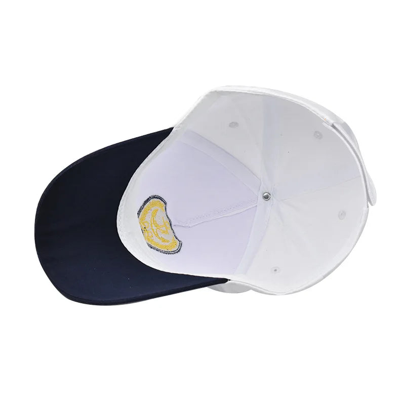 Embroidered Navy Captain Cap