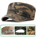 Men Mesh Flat Top Baseball Cap