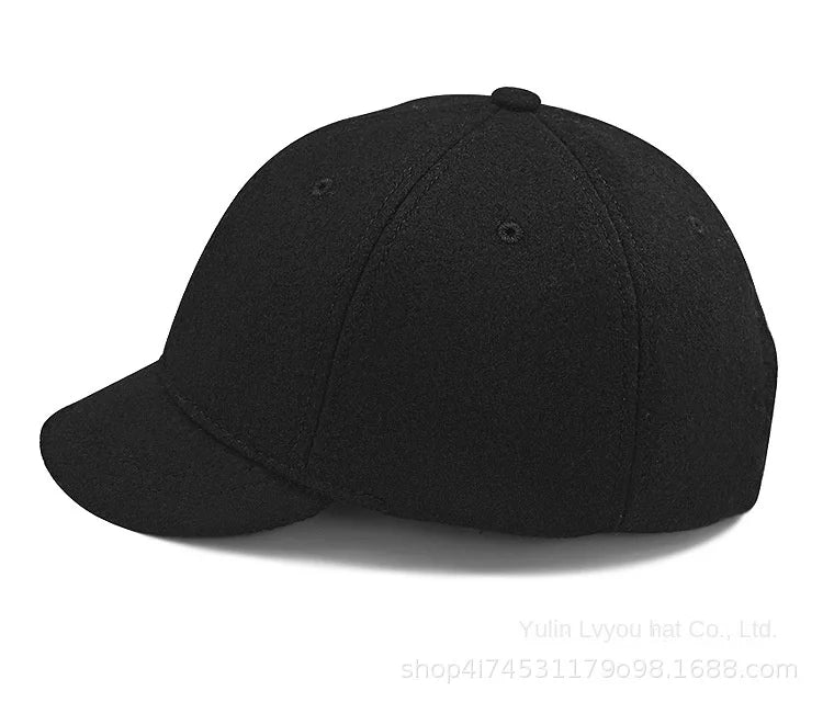 Large Size Wool Short Brim Hat