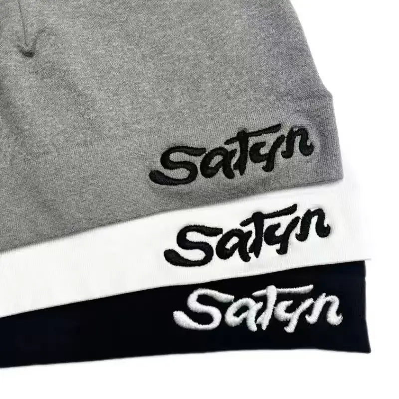Letter Embroidered Knit Beanie