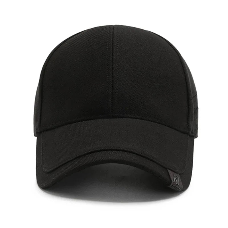 Men Solid Cotton Baseball Cap
