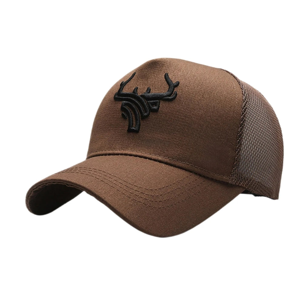 Antler Embroidery Baseball Cap