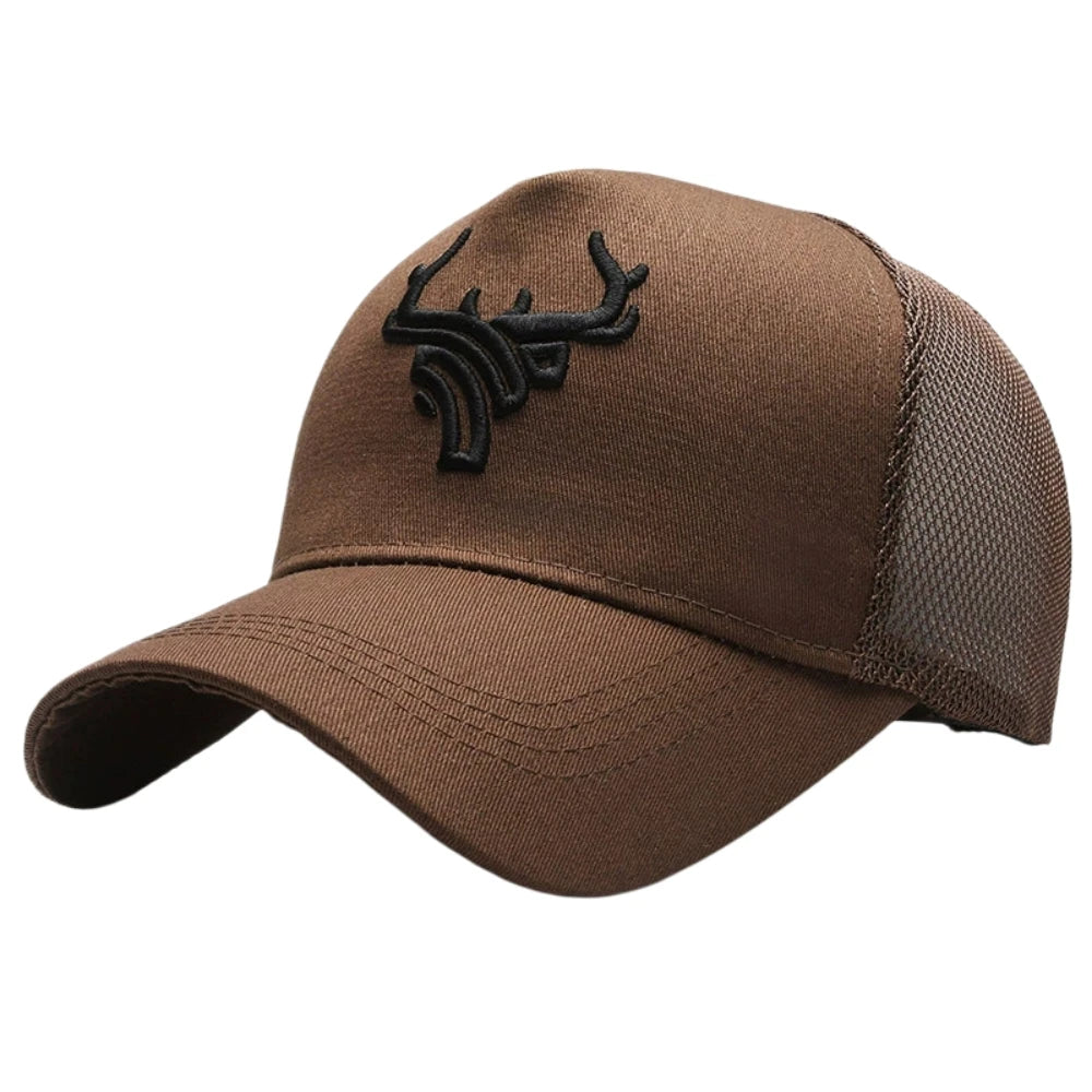 Antler Embroidery Baseball Cap