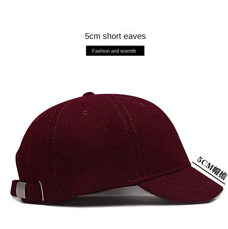 Large Size Wool Short Brim Hat