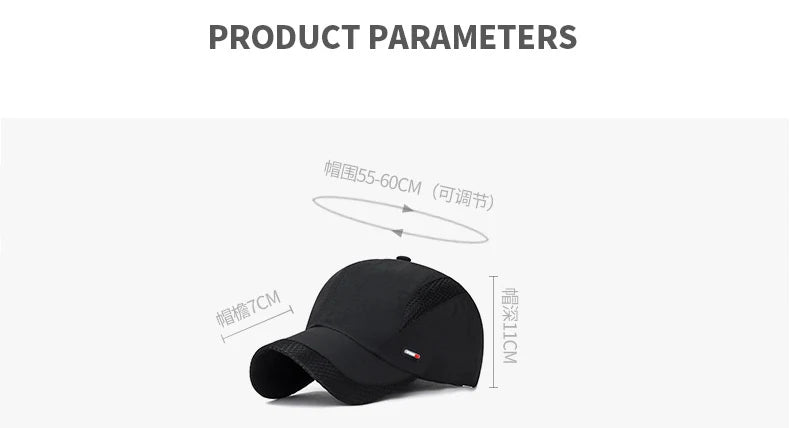 Quick Dry Mesh Baseball Cap