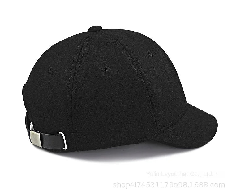 Large Size Wool Short Brim Hat